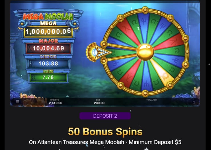 jackpot city casino bonus screenshot