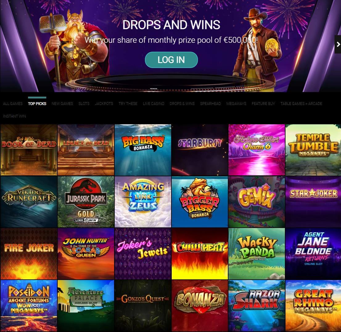 Voodoo Dreams casino games